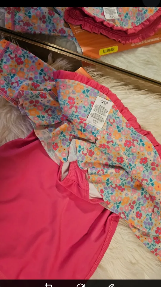 🧡 Brand New * UV Skinz Girl's 3PC Sun & Swim Set - Size 5 image indicator(4)