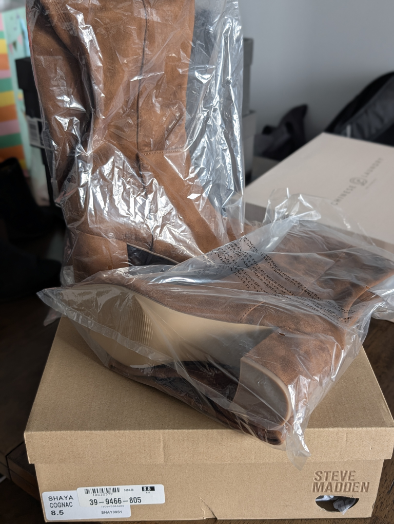 Steve Madden Shaya Cognac Boots - Size 8.5 - photo 4