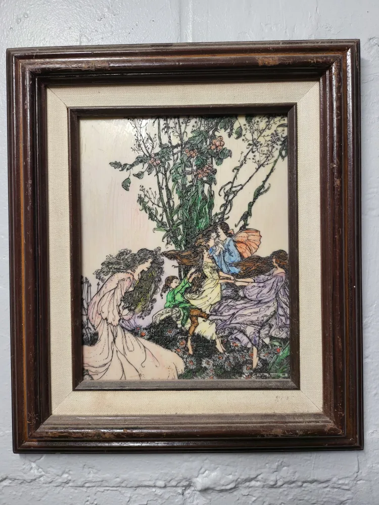 Vintage Arthur Rackham Framed Print thumbnail