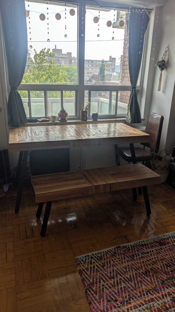 Structube Dining Table and Bench