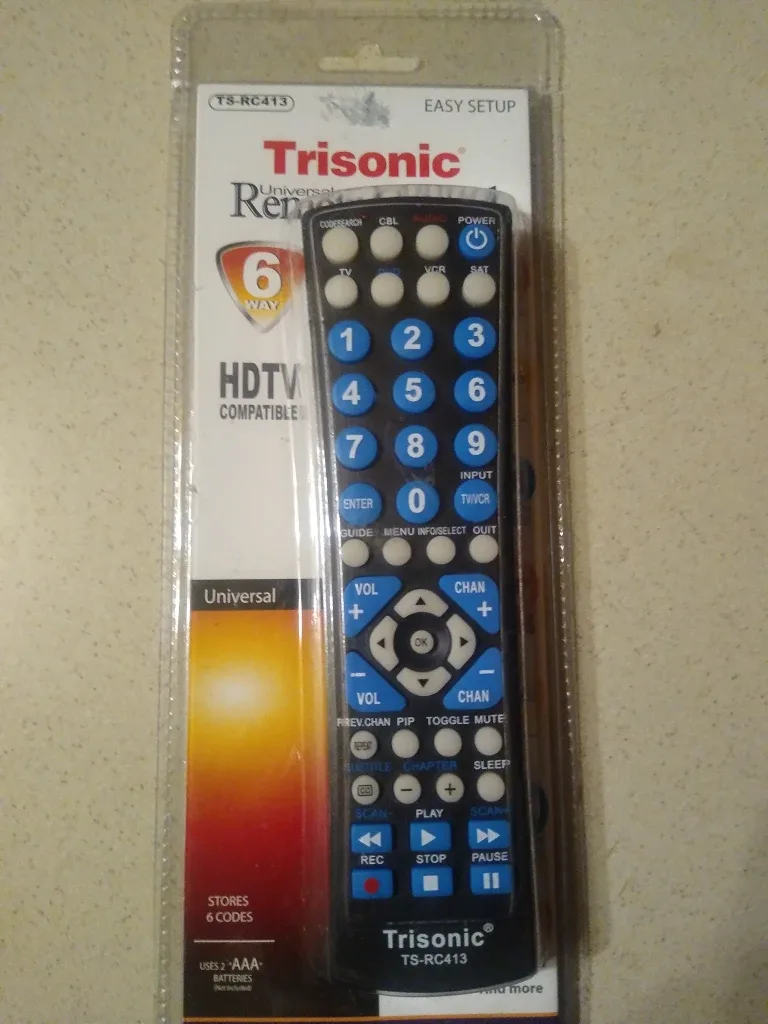 Trisonic TS-RC413 Universal Remote - New in Package thumbnail