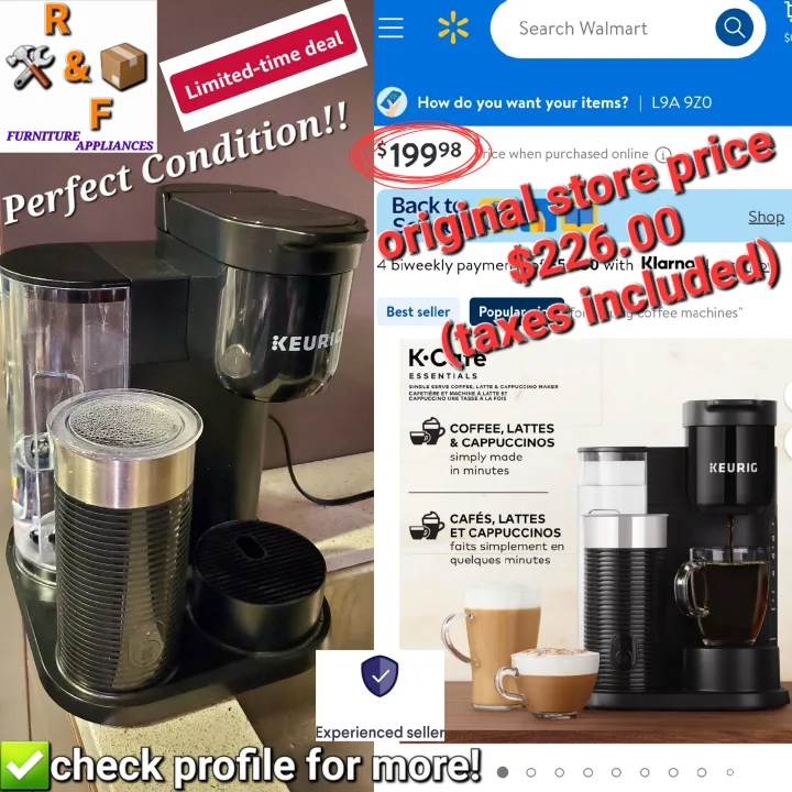 ➡️ Keurig K-Café Essentials Coffee Maker w. Milk Frother