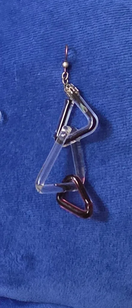 Mismatched Glass Dangle Earrings image indicator(3)