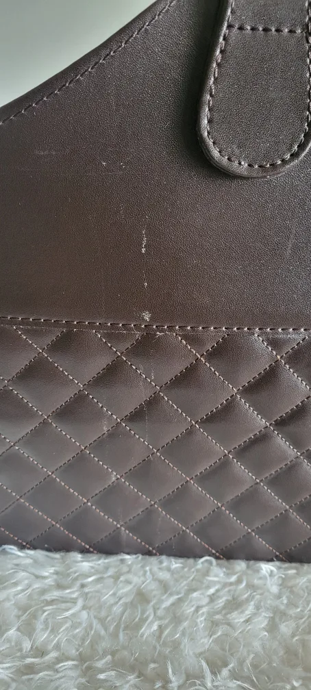 Brown Faux Leather Magazine Rack or Gift Basket image indicator(5)