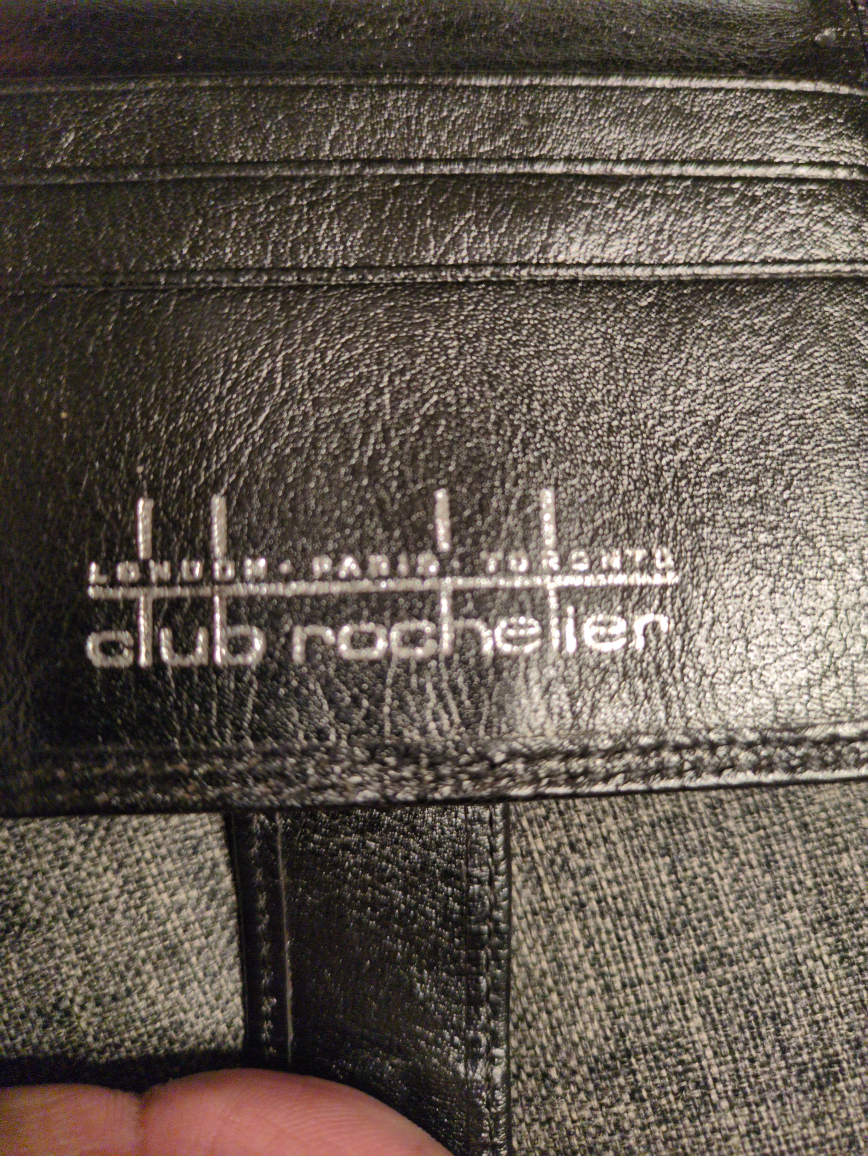 Club Rochelier Black Leather Card Holder