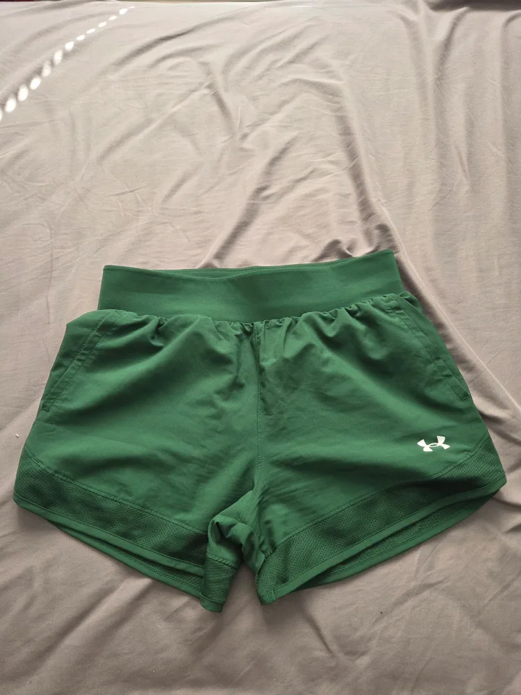 Under Armour Green Running Shorts - Size Small thumbnail
