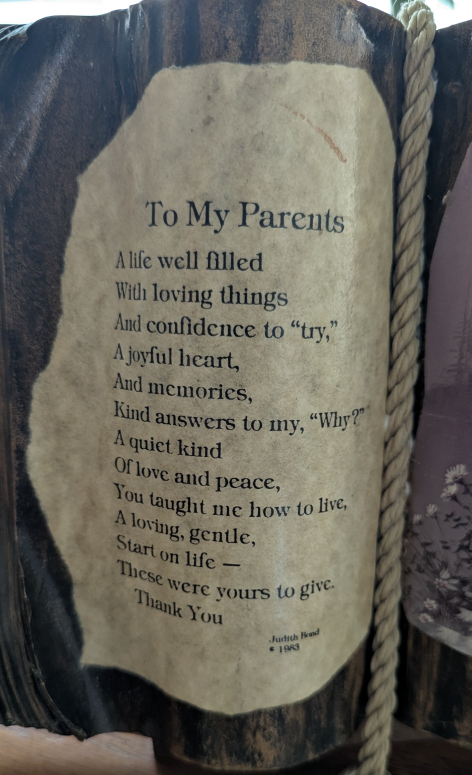 Wooden Book Sculpture - "To My Parents" - photo 4