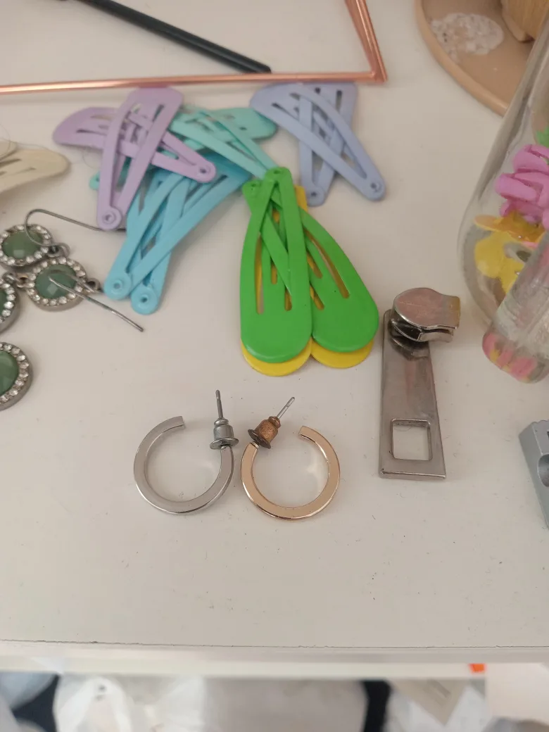 Hoop Earrings: Silver & Gold Tone thumbnail