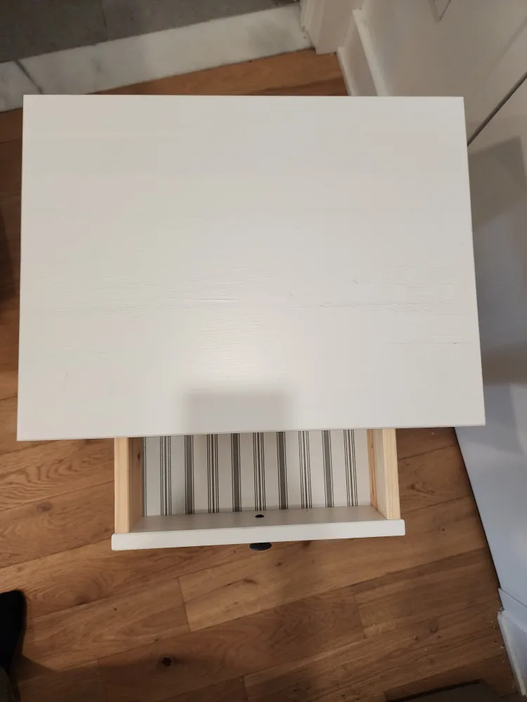 IKEA Hemmes White Bedside Table ($130 new) (Can Deliver) image indicator(5)