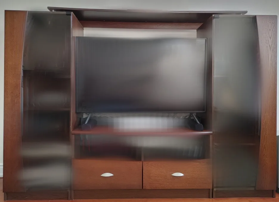 Brown Wood Entertainment Unit thumbnail