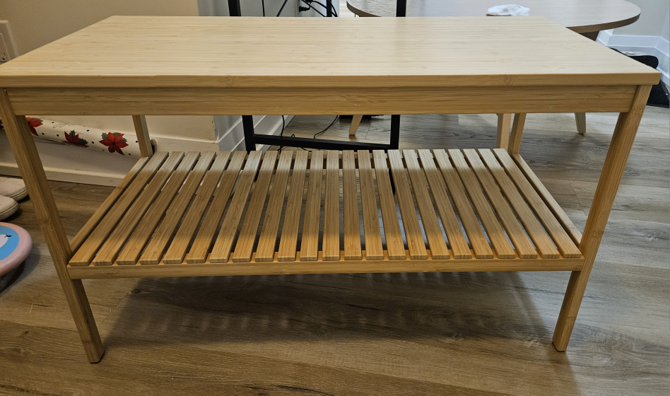 IKEA RÅGRUND Bamboo Shelf Table