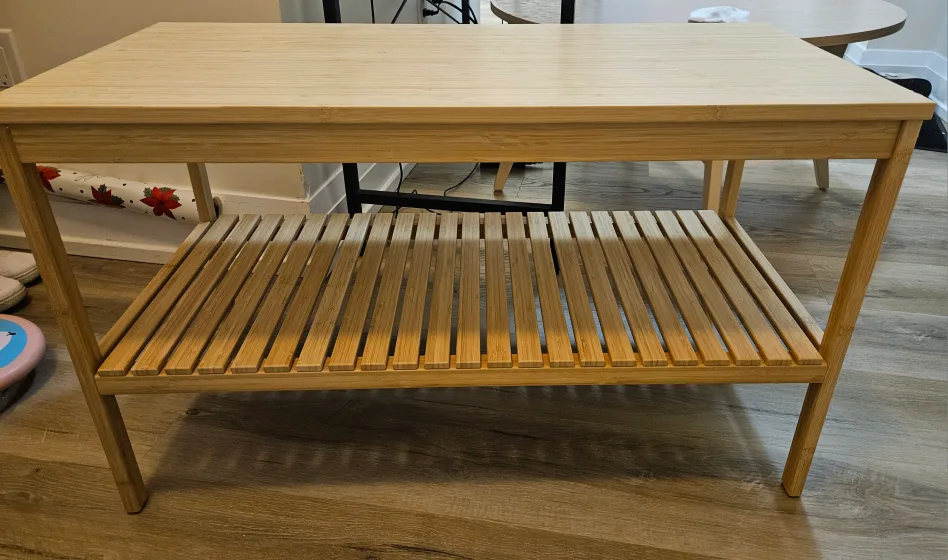 IKEA RÅGRUND Bamboo Shelf Table thumbnail