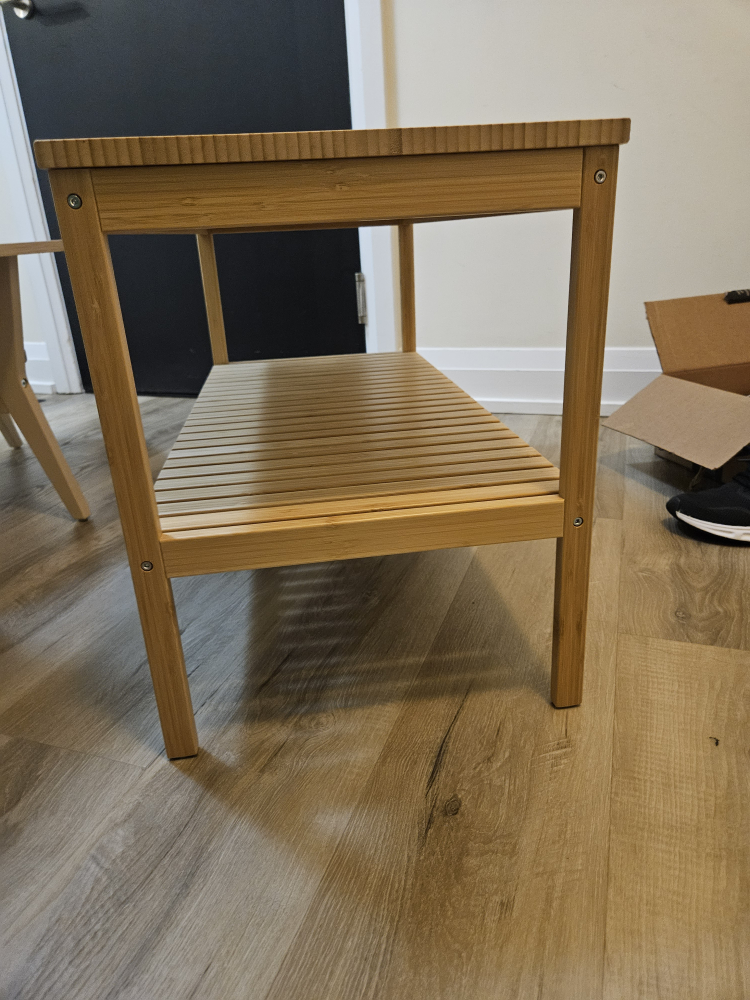 IKEA RÅGRUND Bamboo Shelf Table - photo 3