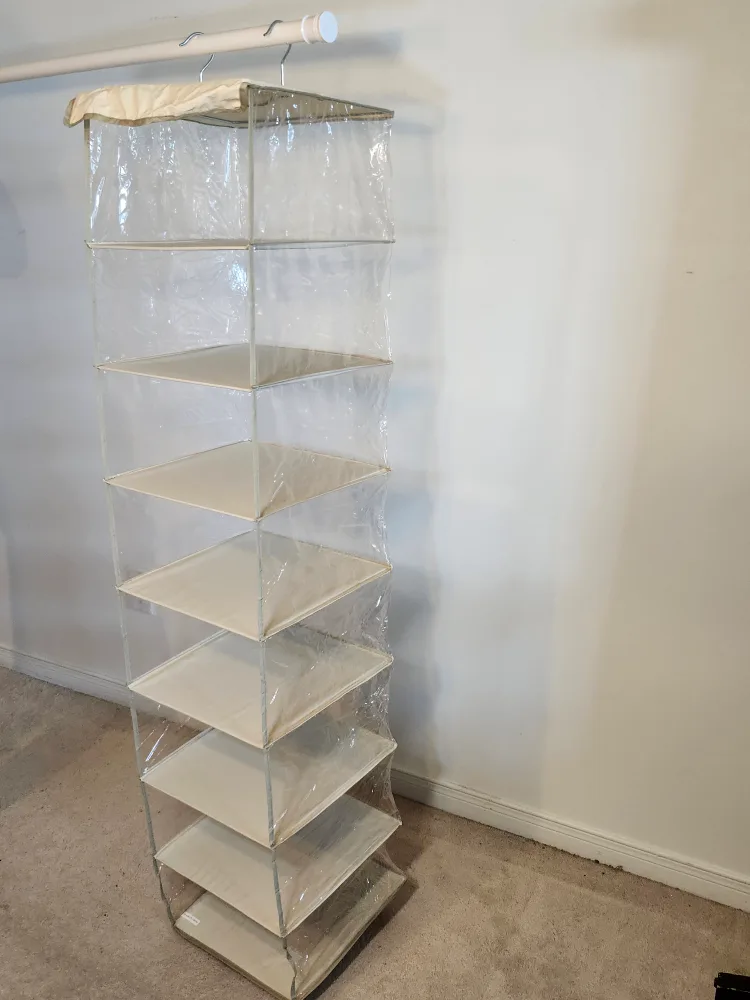 Hanging Closet Organizer - 8 Shelves thumbnail