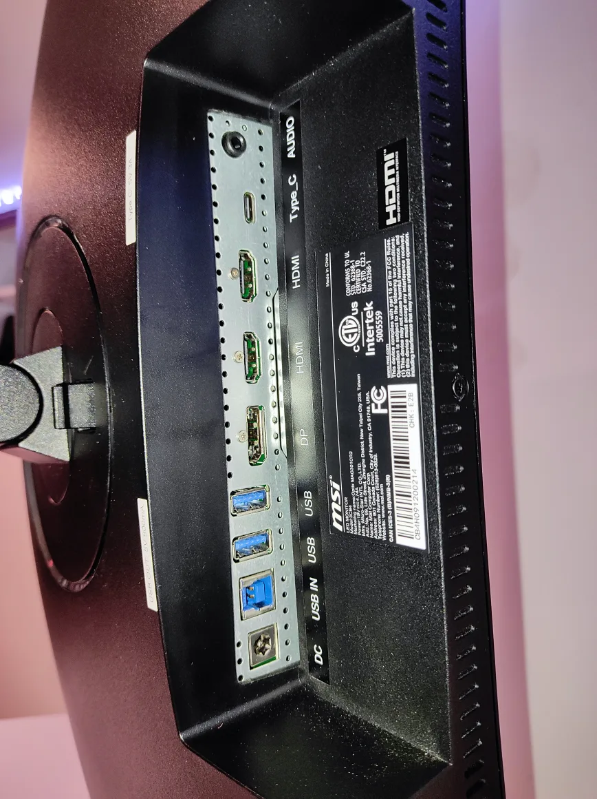 MSI Monitor Optix MAG301CR2 image indicator(3)