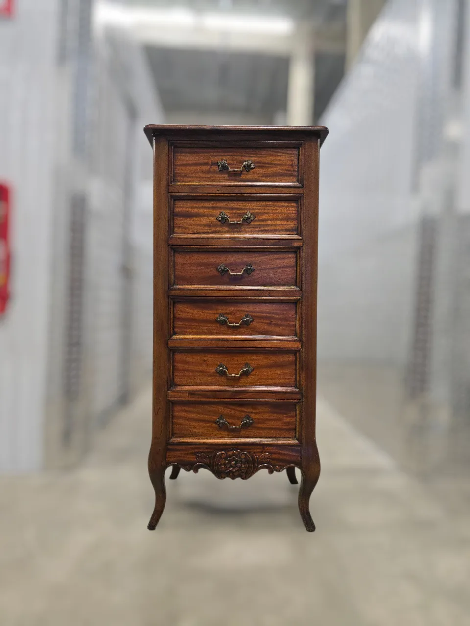 Free Delivery Antique Brown Wooden Chest of Drawers image indicator(3)