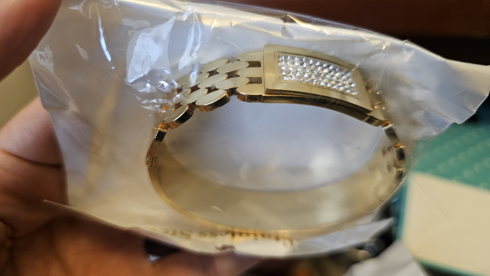 Gold Stainless Steel Bangle Bracelets - New! - photo 2