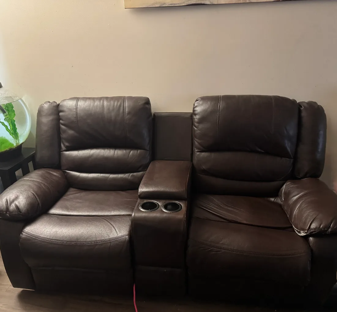 Dual Recliner with Cup Holders and Snack Drawer thumbnail