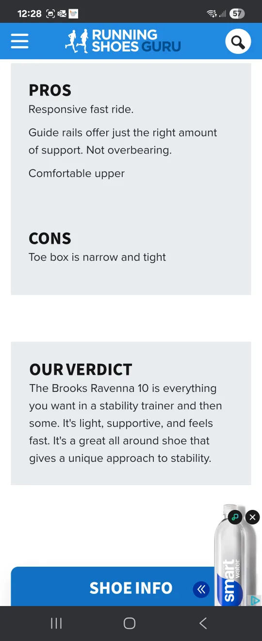 Brooks Ravenna 10 Grey/Blue, US 7.5 image indicator(7)