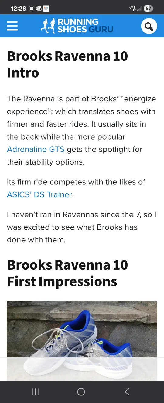 Brooks Ravenna 10 Grey/Blue, US 7.5 image indicator(8)