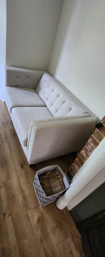 Modern Light Grey love seat image indicator(2)