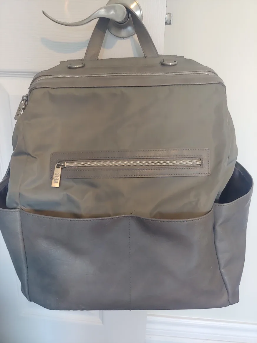 BÉIS Backpack Diaper Bag - Grey thumbnail
