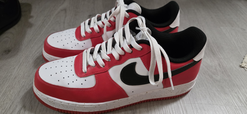 Nike Air Force 1 Red/White Sneakers - photo 2