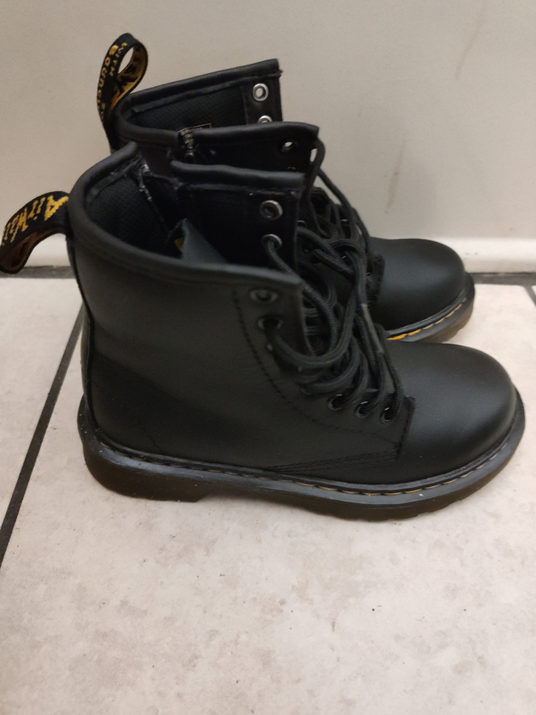 Dr. Martens Black Leather Boots (BRAND NEW NEVER WORN) SIZE 12C - photo 2
