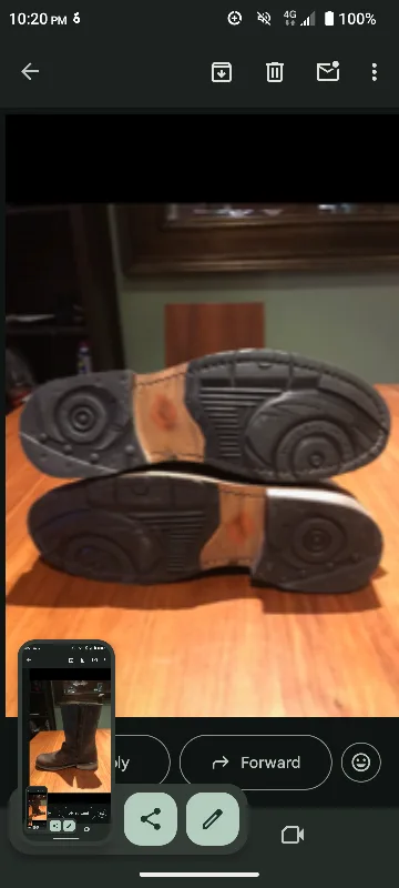 (Brand New) Harley Davidson Brown Leather Motorcycle Boots image indicator(7)