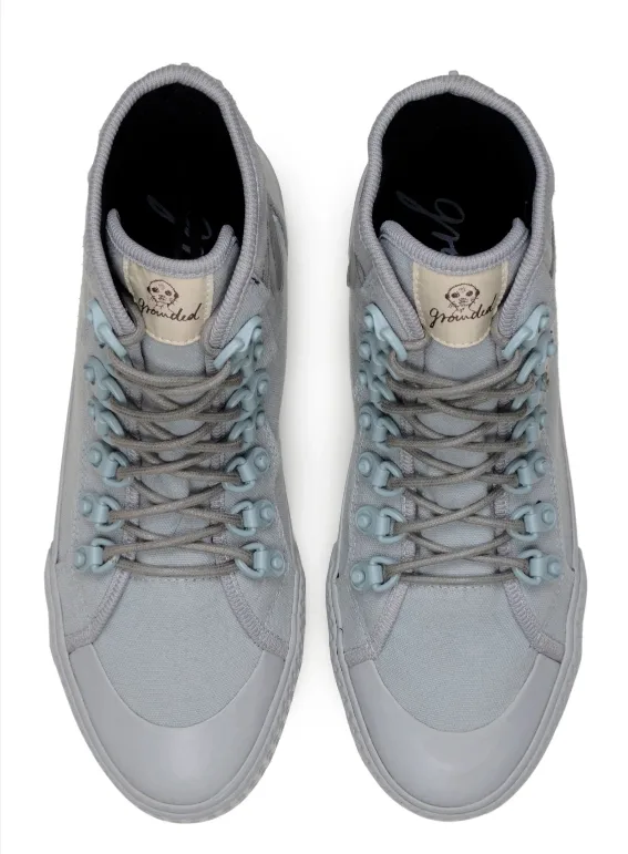 Grounded People Grey High-Top Sneakers image indicator(2)