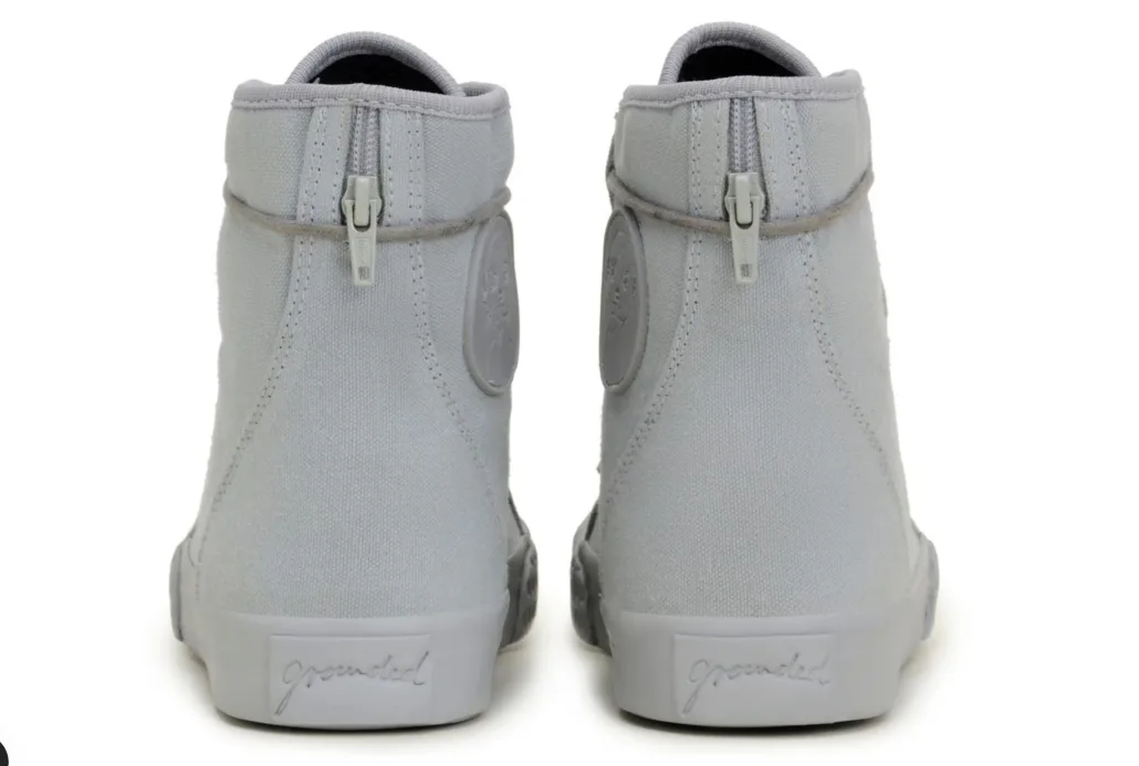 Grounded People Grey High-Top Sneakers image indicator(4)