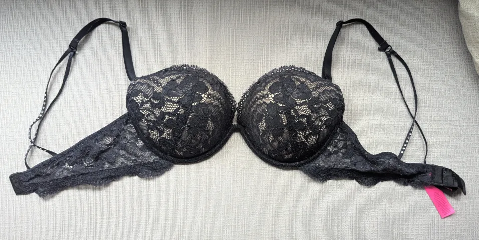 La Senza Black Lace Bra 34C thumbnail