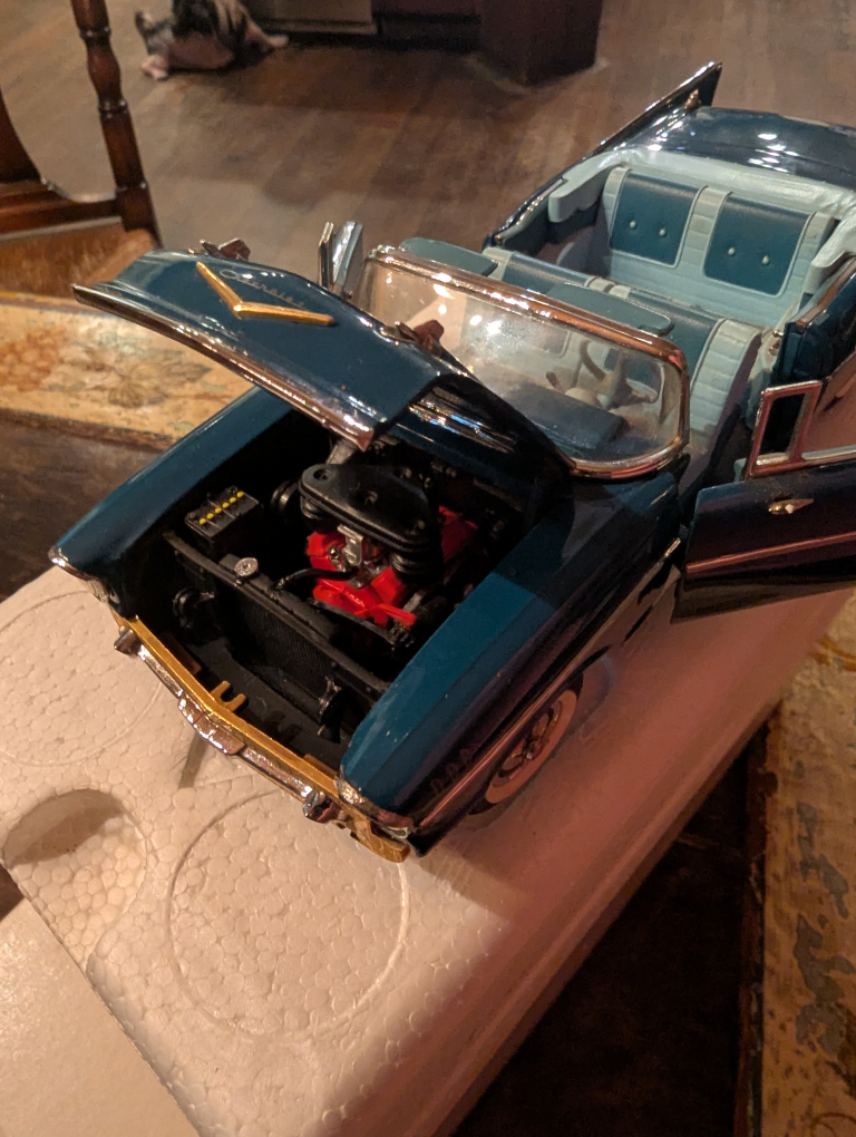 1957 Chevy Bel Air Convertible Diecast Model Car - photo 4