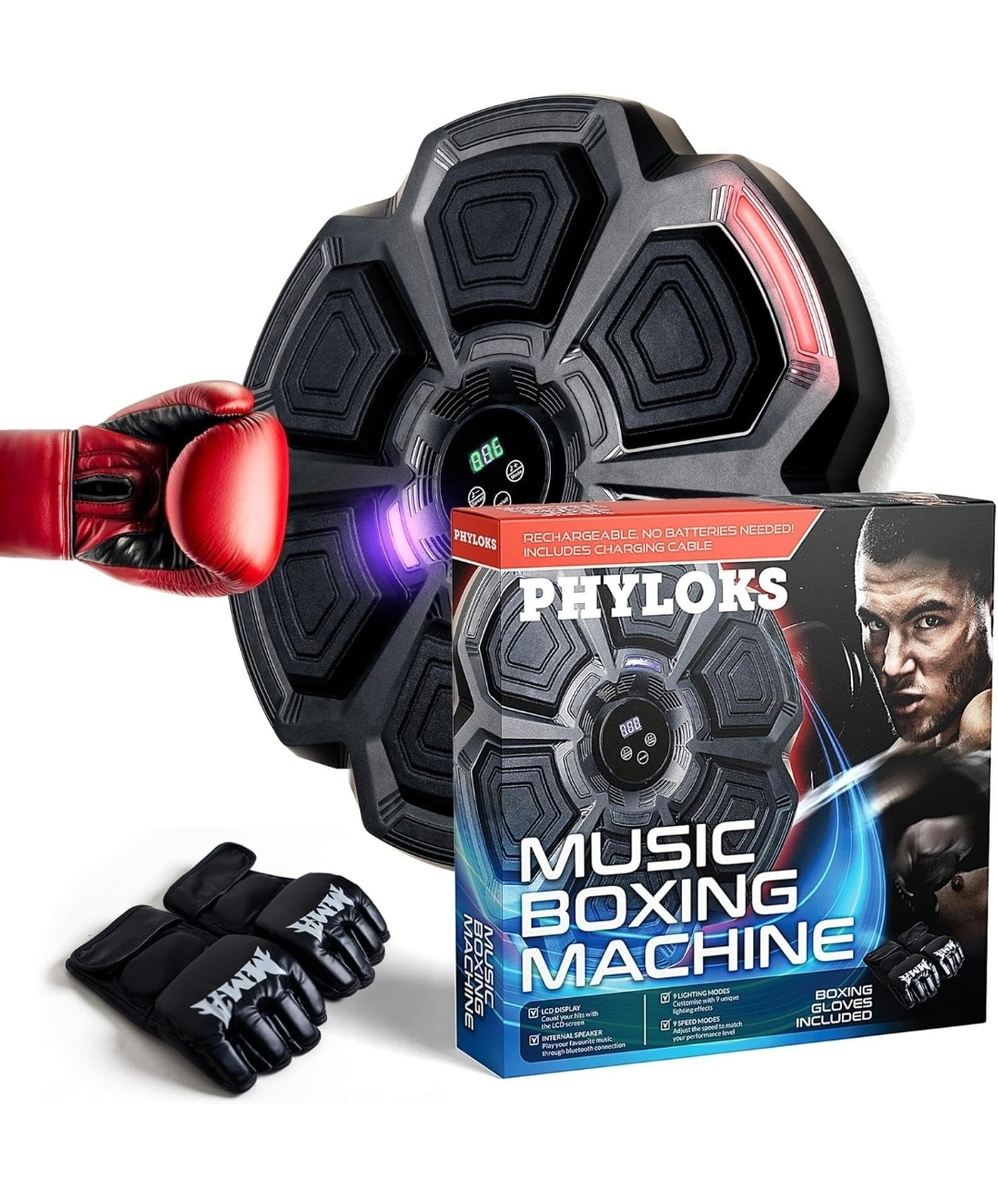 Smart Music Boxing Machine – Fun, Fitness & Music in One!