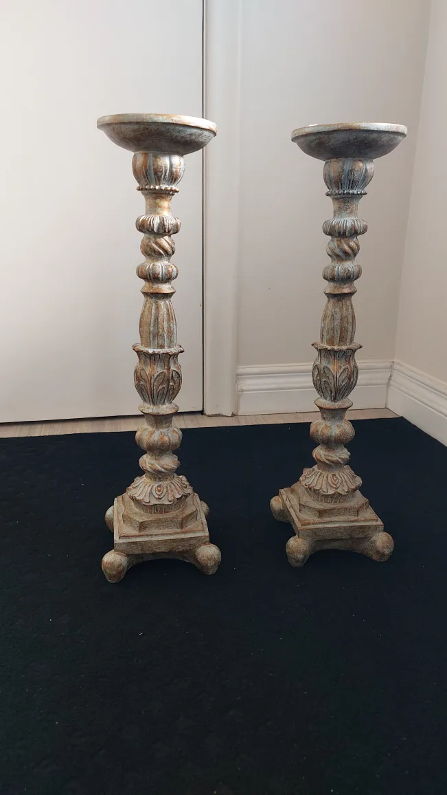 Pair of Decorative Candle Holders thumbnail