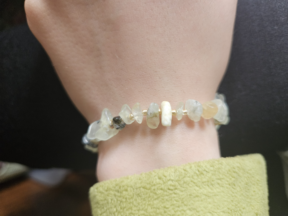 Handmade Gemstone Chip Bracelet