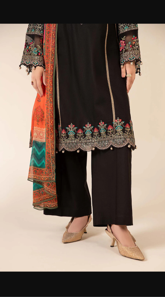 Maria.B Black Embroidered Kameez Shalwar Outfit - photo 4