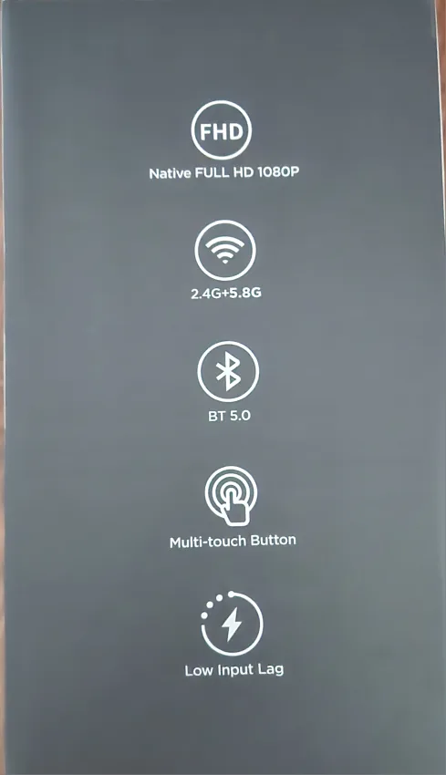 🥕 Brand New Bomaker Cinema LED Projector image indicator(2)