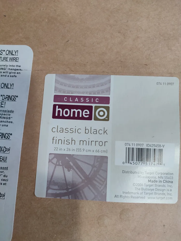 Classic Black Finish Mirror image indicator(3)