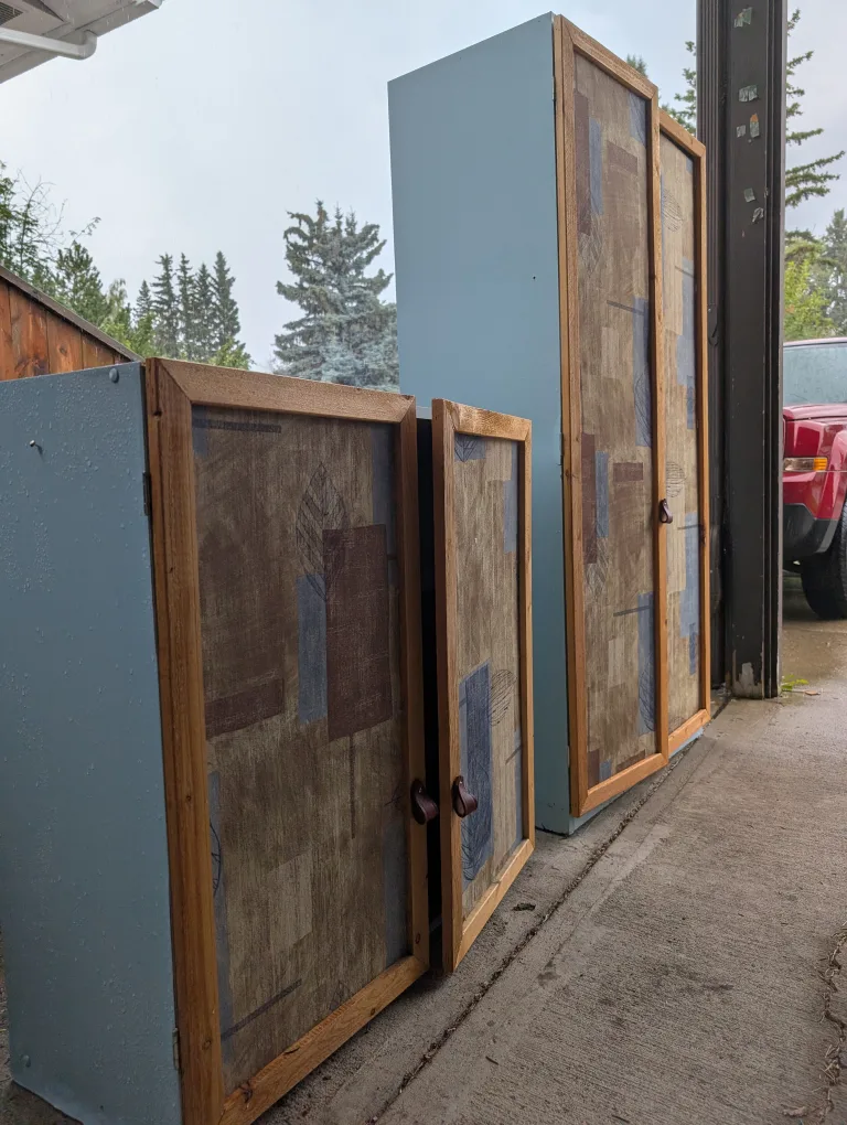 Wooden Cabinet with Shelves thumbnail