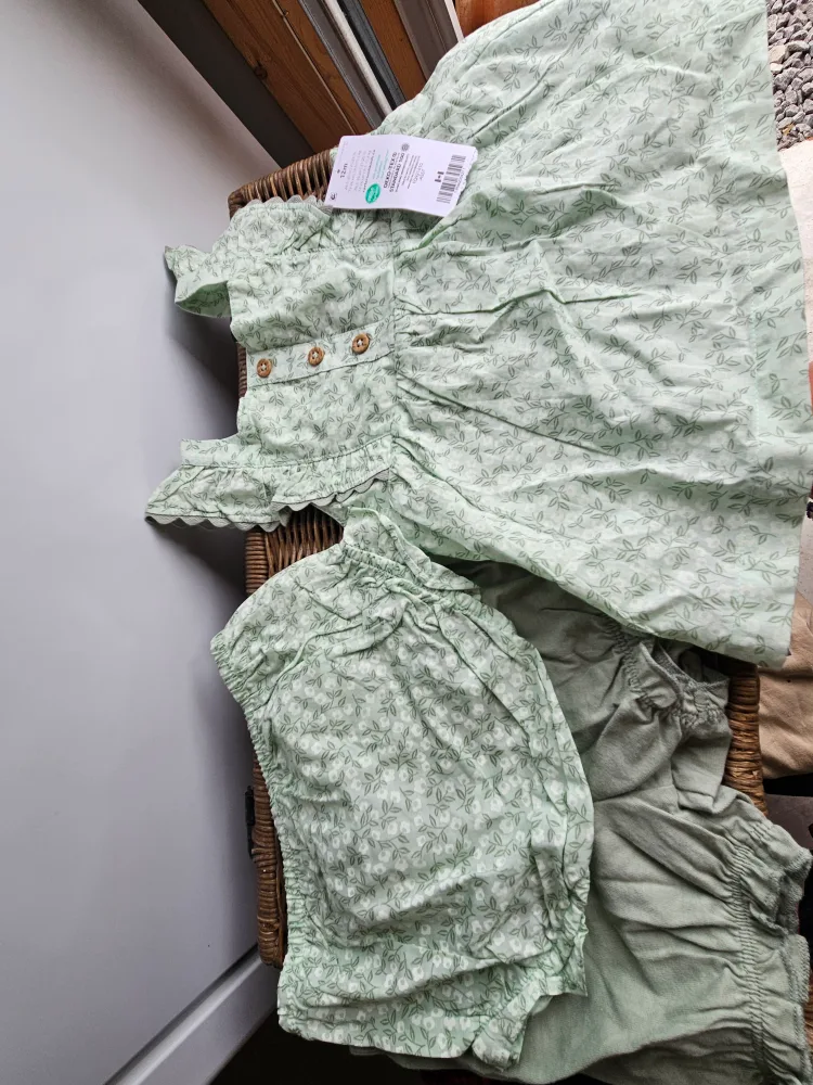 New Carter's 12m Floral Dress & Bloomer Set thumbnail