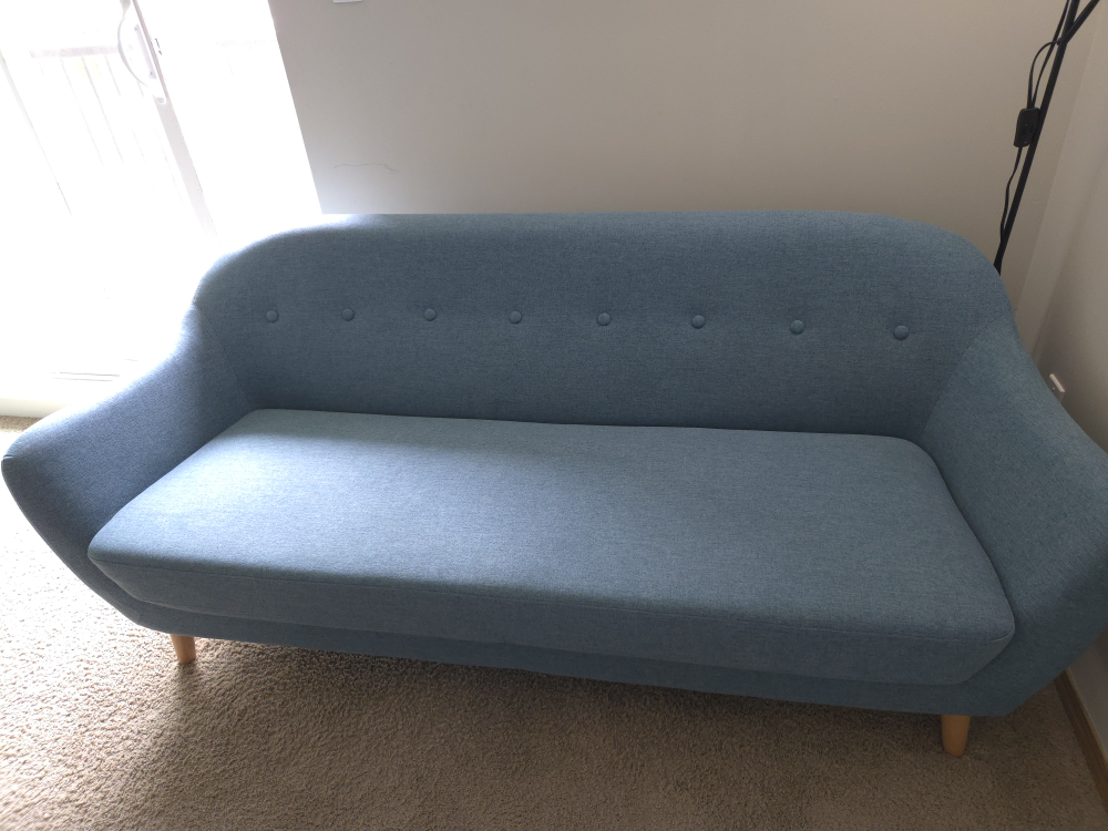 Blue Loveseat Sofa - photo 2