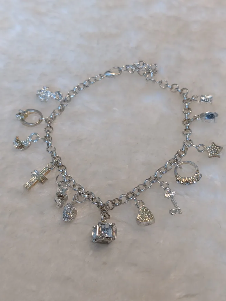 Charm Bracelet - Silver Tone thumbnail