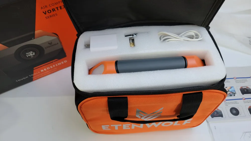 Etenwolf Vortex S6 Cordless Tire Inflator, Heavy-Duty Power Bank image indicator(4)