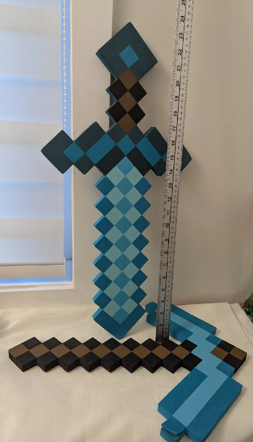 Minecraft Diamond foam axe and pick thumbnail