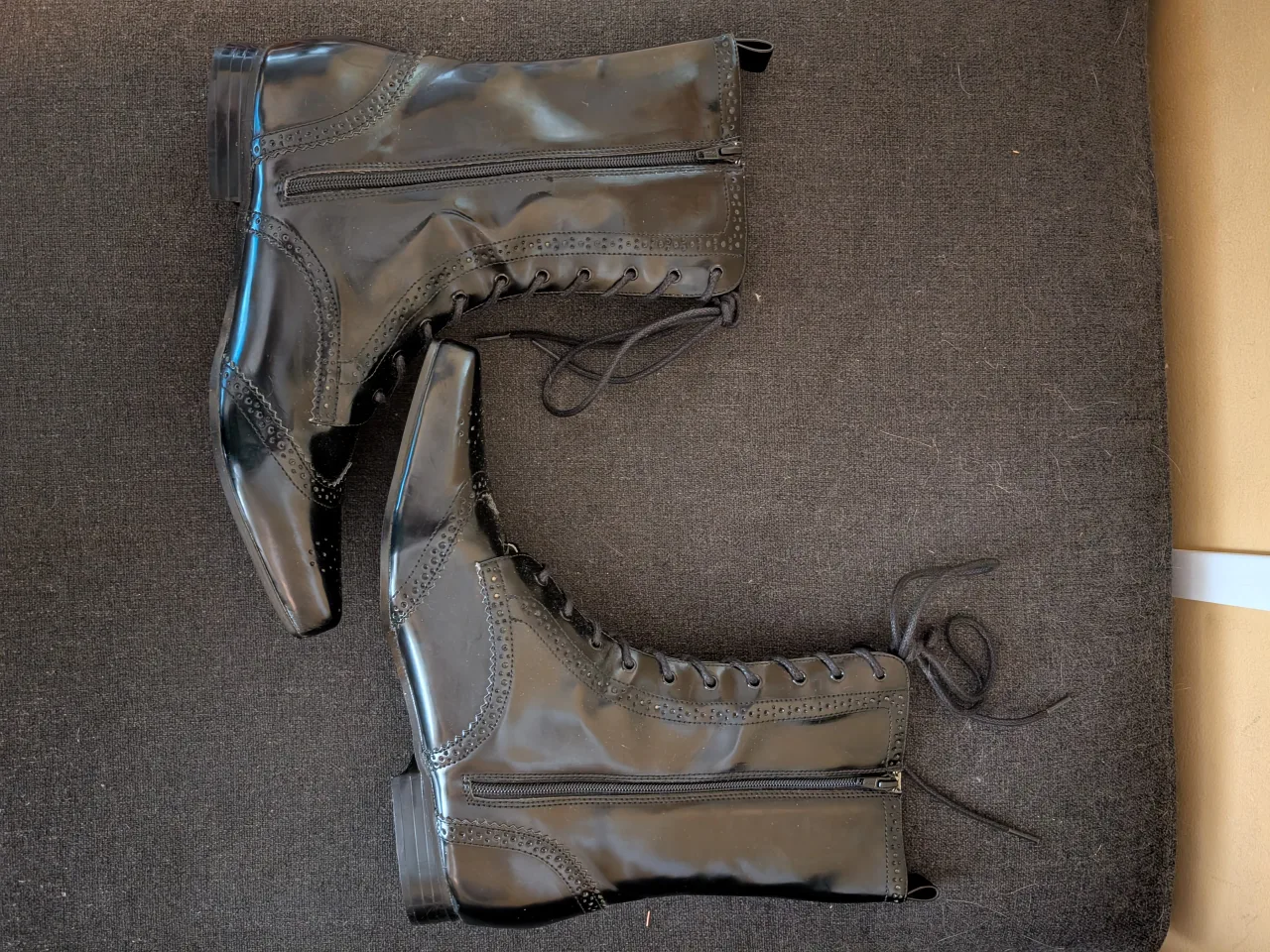 Demonia Brogue-10 size 12 Black Boots image indicator(2)