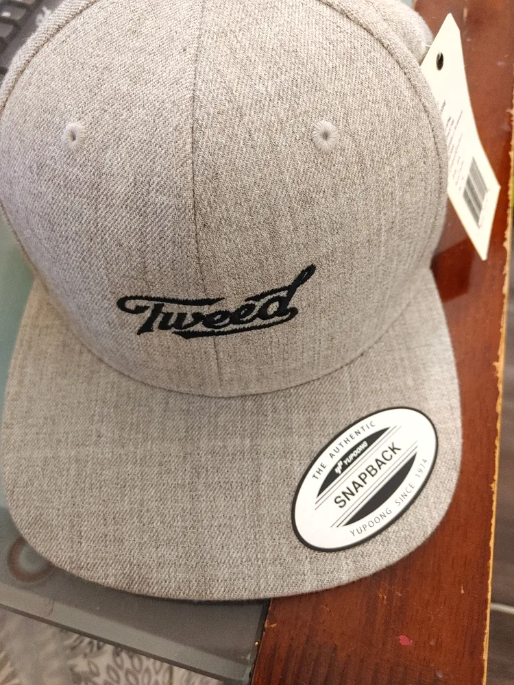 YuPoong Tweed Snapback Cap - Grey thumbnail