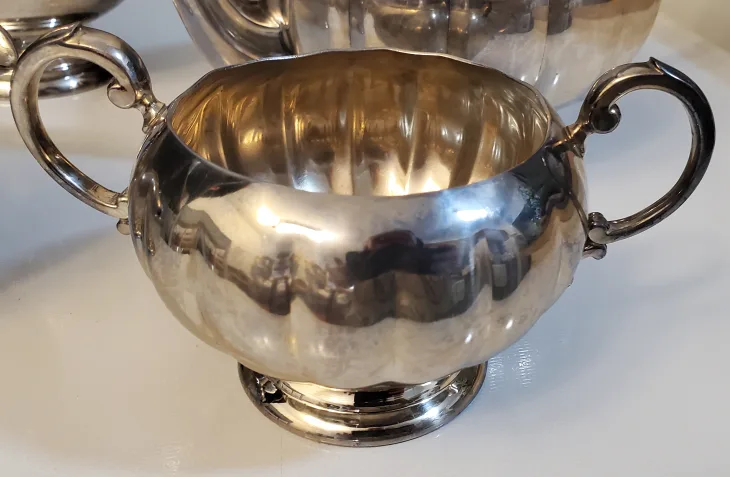 Antique Victorian Plate Silver Tea Set image indicator(9)