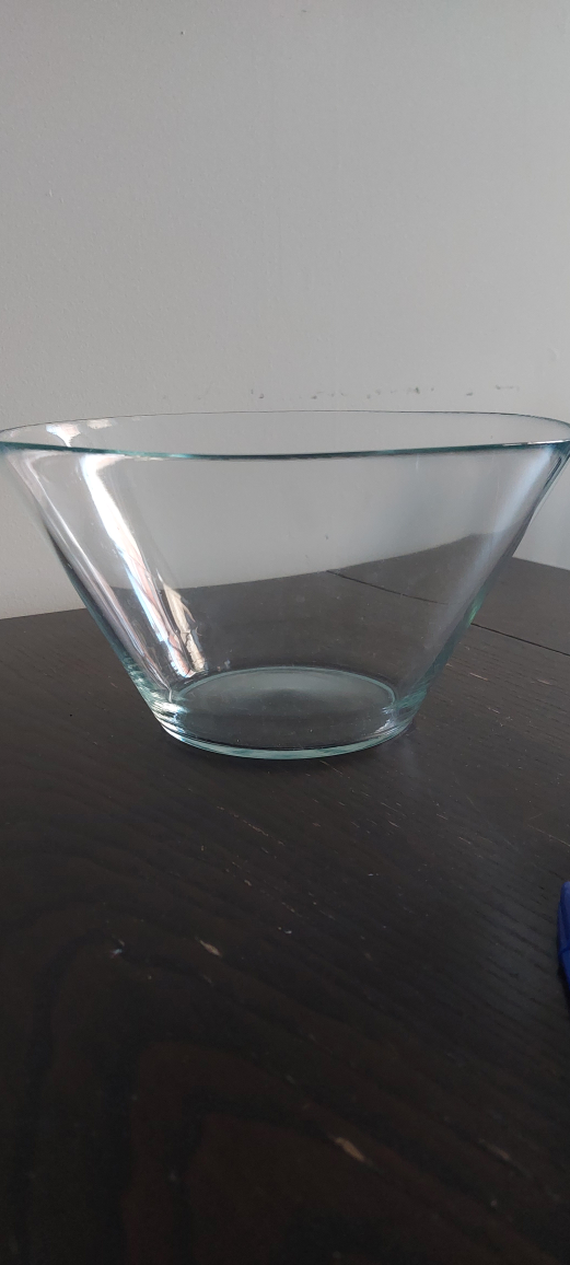 Clear Glass Serving Bowl