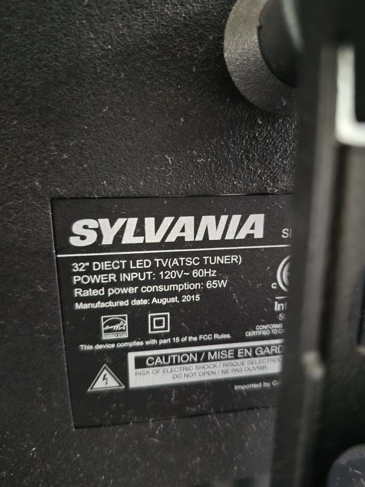 32" Sylvania LED TV with PERLESMITH Mobile TV Cart - photo 3